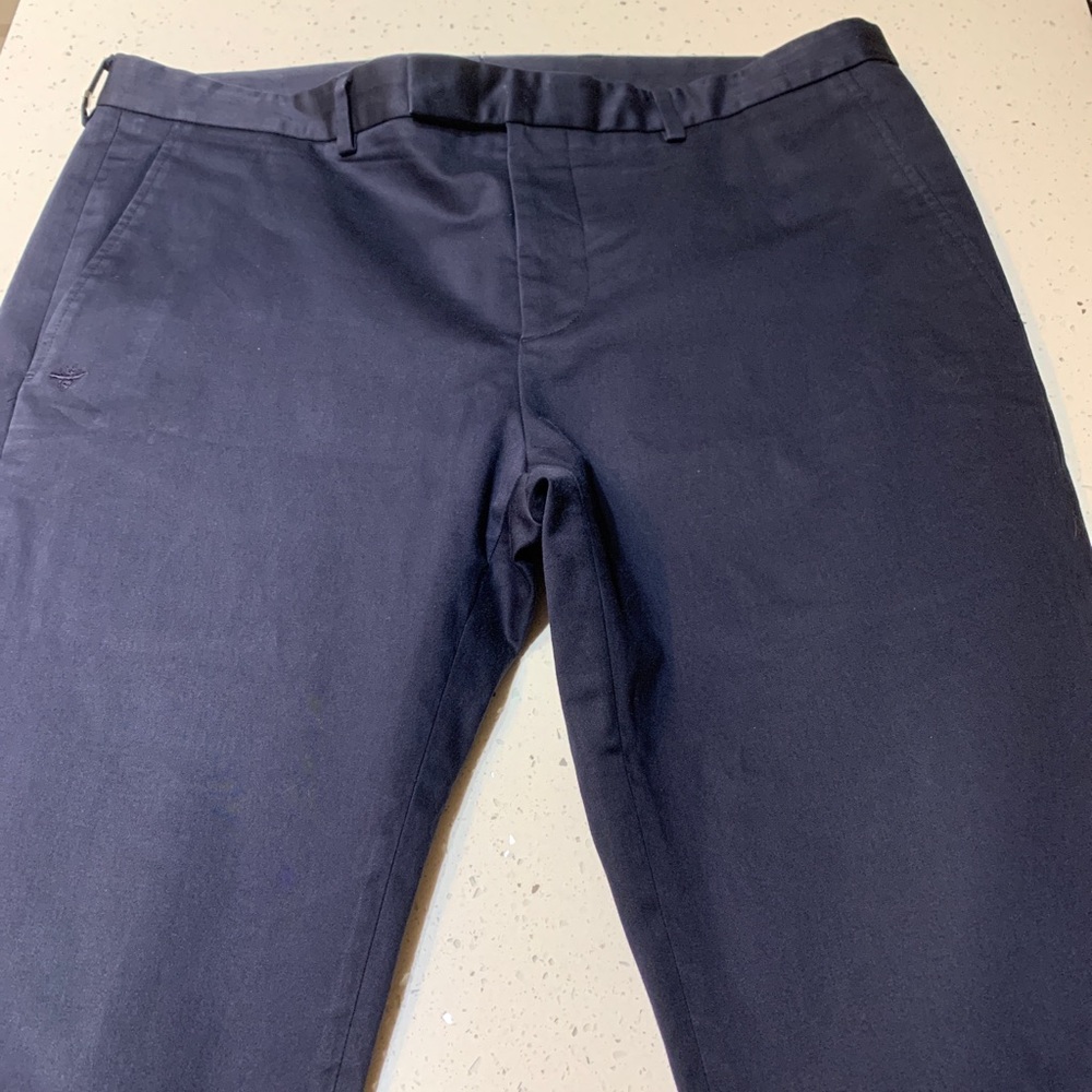 NWOT mens Dior Navy Blue Cotton Chino Pants (52/36) italy
